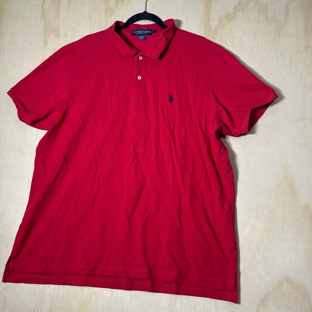 US Polo Assn Polo Shirt Red Men’s 2XL‎